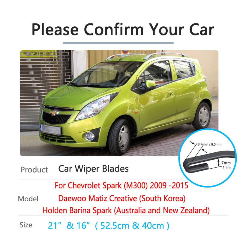 Щетка стеклоочистителя автомобиля для Chevrolet Spark M300 Daewoo Matiz Creative 2009 ~ 2015, щетки переднего ветрового стекла, автомобильные аксессуары 2010 2011 2012