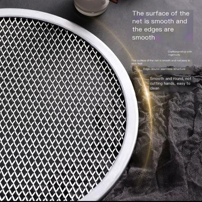 8-13 дюймов многоразовый антипригарный противень для пиццы бесшовный сетчатый алюминиевый сплав посуда для выпечки кухонные принадлежности круглый противень для блинов пиццы