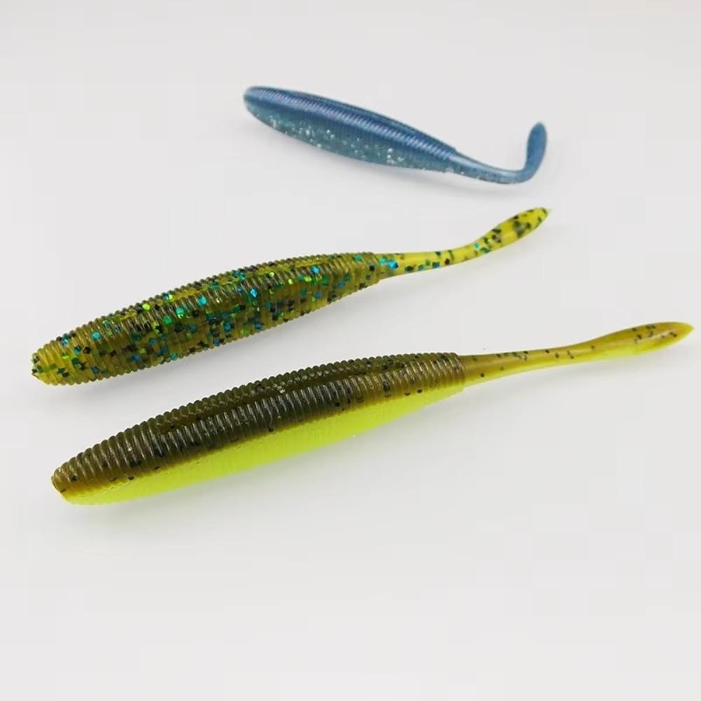 10/18pcs Pack 75mm/100mm Length Soft Lure Fishing Bait Realistic Soft Bait Freshwater Fishing