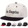 Унисекс Бейсболки Snapback с вышивкой Los Angeles в стиле Hip-Hop, весенне-осенние, регулируемые, повседневные, для улицы, защита от солнца