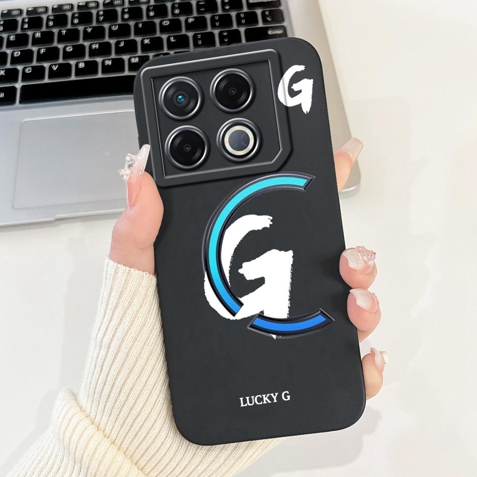 Для Infinix GT 20 Pro X6871 Чехол для телефона с счастливой начальной буквой Для Infinix GT20 Pro 5G Мягкие силиконовые противоударные чехлы