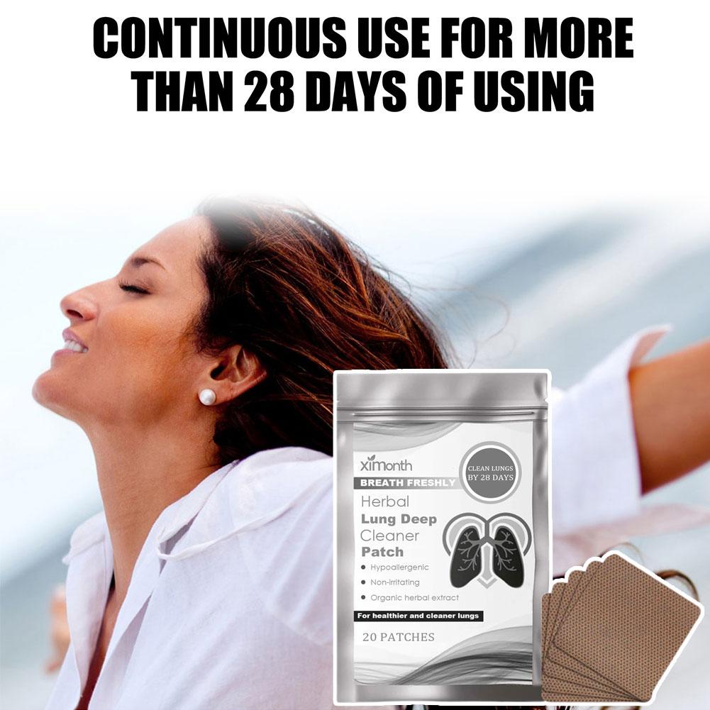Новый высококачественный 20 шт. травяной патч для глубокого очищения легких, уменьшающий усталость, уменьшающий дискомфорт для здоровья, облегчающий тело J9K1