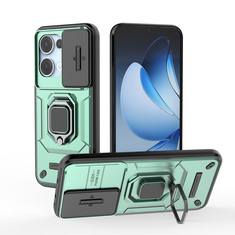 Для OPPO Reno 13 5G Чехол Магнитный Держатель Кольцо Противоударный Бронированный Чехол Для OPPO Reno13 Reno 13 Защита Объектива Funda