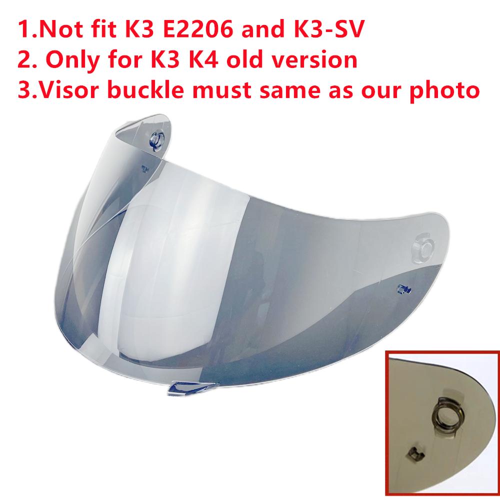Козырек для шлема AGV Old K3 K4 Аксессуары для шлема Viseira Capacete Замена Солнцезащитная линза Антизапотевающее покрытие Защита от УФ-излучения Lentes