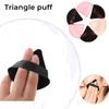 4/8/12 шт. треугольная бархатная пудра для пиццы, мука, мини-губка для макияжа лица, косметика, моющиеся легкие средства для макияжа, инструменты для макияжа