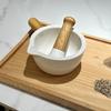 Керамическая ступка с пестиком: Чесночница Хунаньской кухни для баклажанов, перца чили и чая.