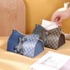Ins Чехол для салфеток из скандинавской кожи, бумажная коробка для гостиной, дома, креативный тканевый чехол, бумажный мешок, автомобильный журнальный столик, бумажная коробка
