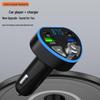 Автомобильное зарядное устройство 33 Вт с быстрой зарядкой PD, Bluetooth MP3, преобразователь для громкой связи 2026
