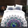 Peacock Duvet Cover Collection King Size Cute Animal Theme Bedding Collection Print For Adults Teens Soft 1 Comforter Cover With 2 Pillowcases