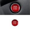 Bright Red Carbon Fiber Car Engine Start Button Decoration For Kia Stinger 18-23