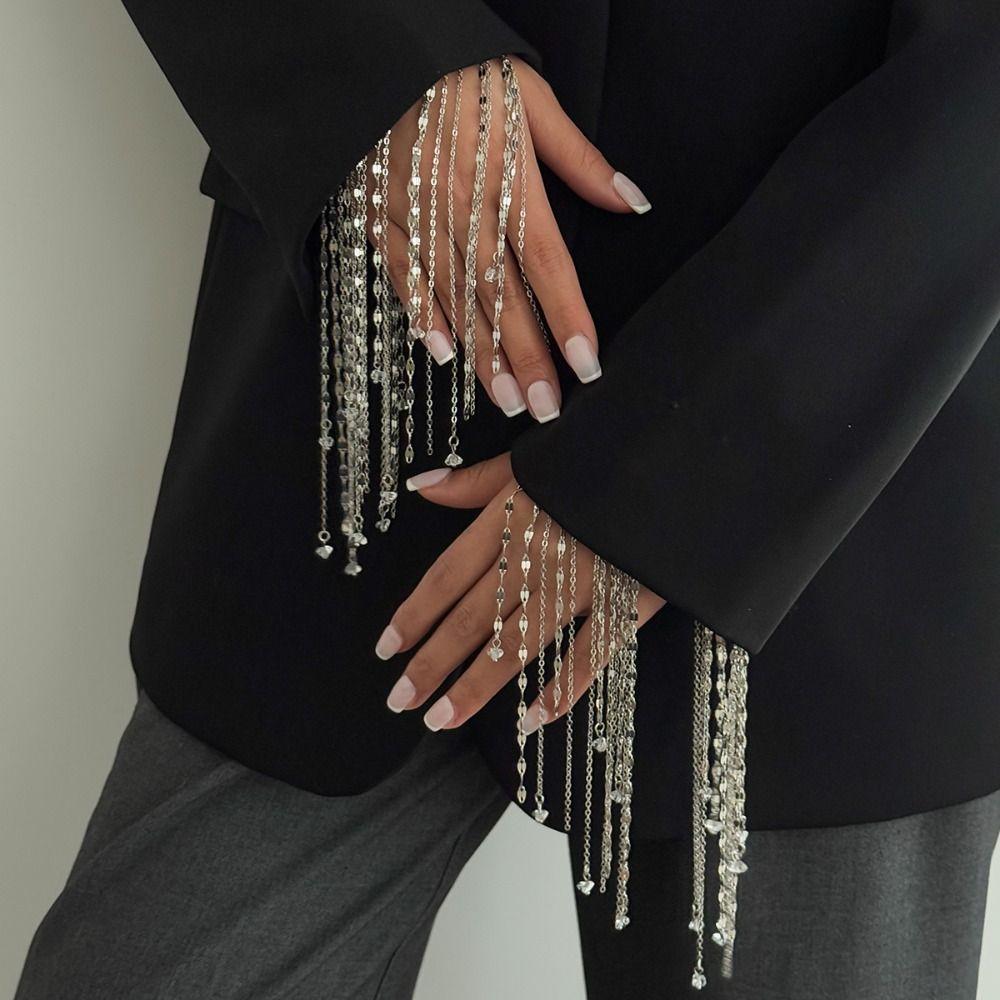Thai Golden Tassels Bracelet Exotic Hollow Geometric Bracelet Cultural Events