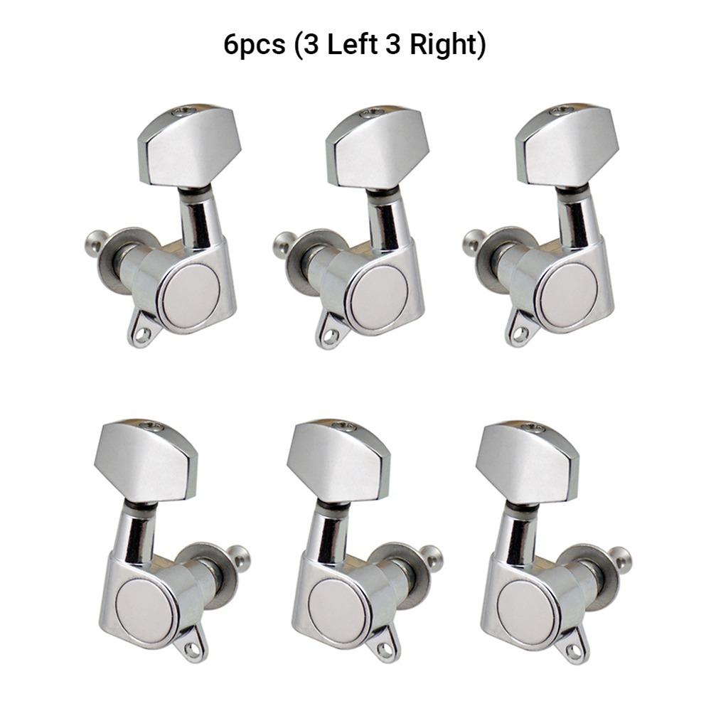 Metal Guitar Tuning Pegs 3L3R Sealed Guitar String Pegs For Acoustic Guitar