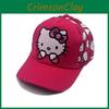 Cartoon Kt Cat Baseball Cap With Breathable Cotton And Features Windproof