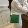 Chic Pu Material Mini Crossbody Bag For Women In Black Khaki Green And White