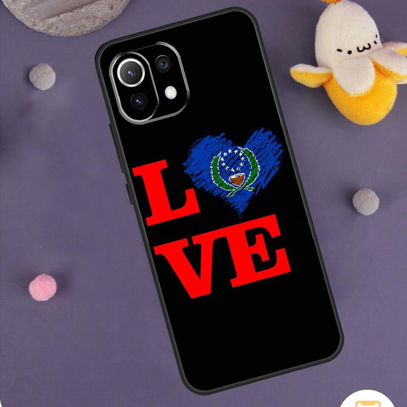 Чехол с флагом Понпеи для Xiaomi 14 15 Ultra 13T 14T 15T 17 Pro Max POCO F5 F6 F7 X5 X6 X7 Pro F8 Ultra