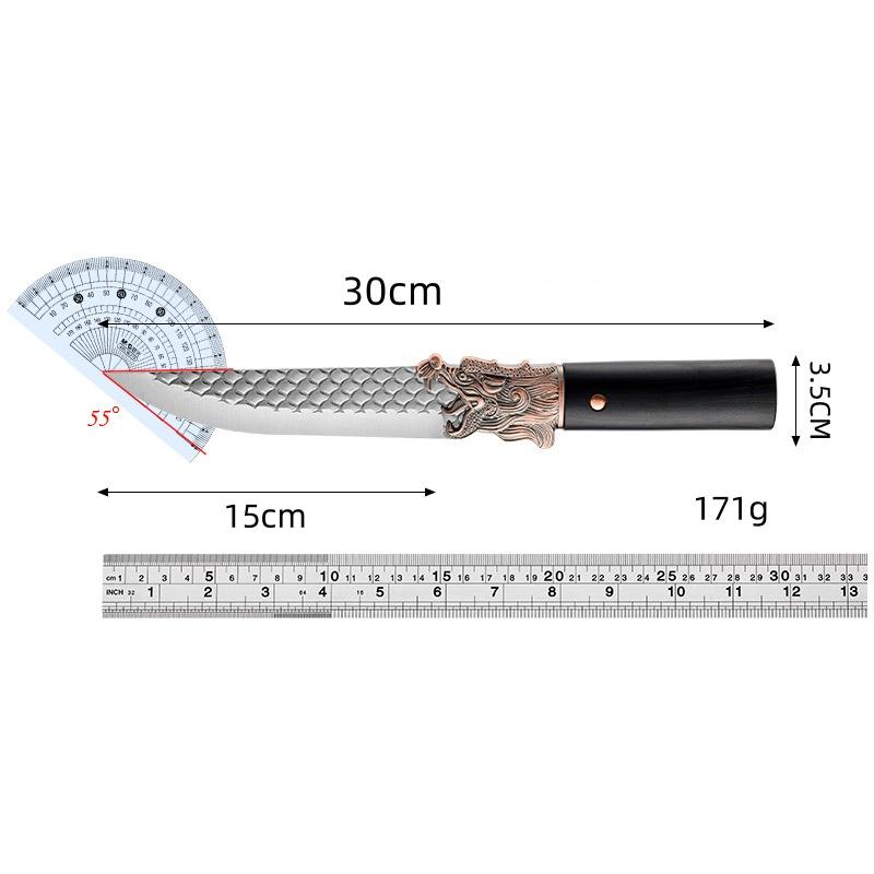 Кованый нож для обвалки из нержавеющей стали, универсальный нож для кухни, топор для резки мяса, овощей, охоты, рыбалки