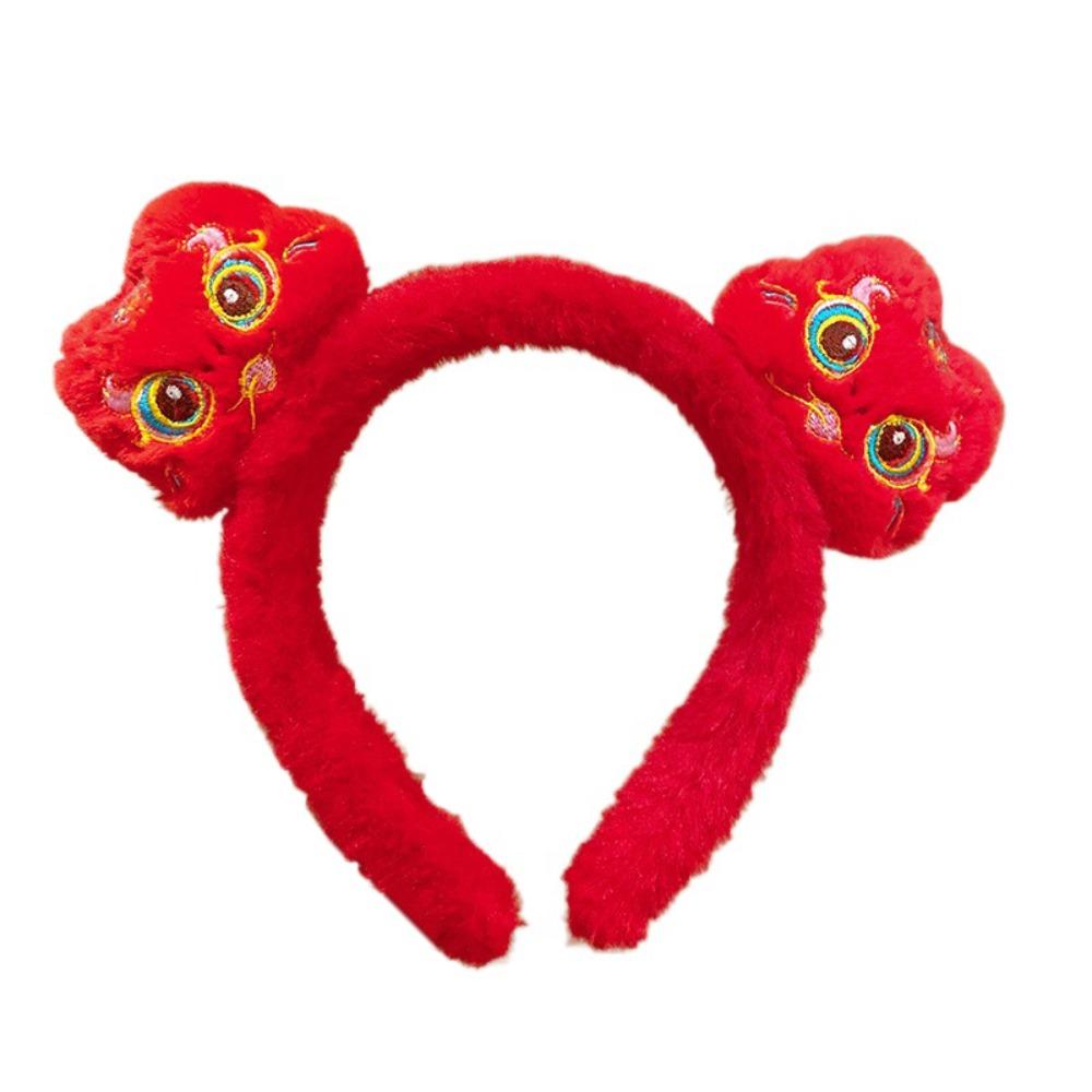 Chinese Style New Year Hair Hoop Mascot Cartoon Headband Good Luck Snake Year Hairband Kids