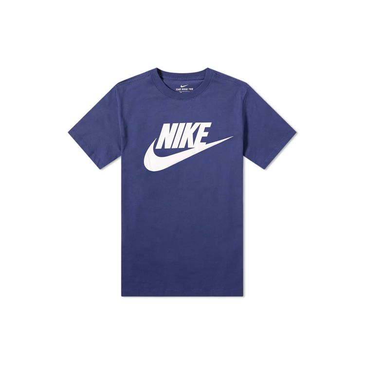 Nike Футболка с логотипом Futura Icon, короткий рукав, мужские топы, синяя AR5004-411