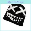 Trendy Ghost Teeth Pattern Beanie For Teens And Adults Winter Cosplay Accessories