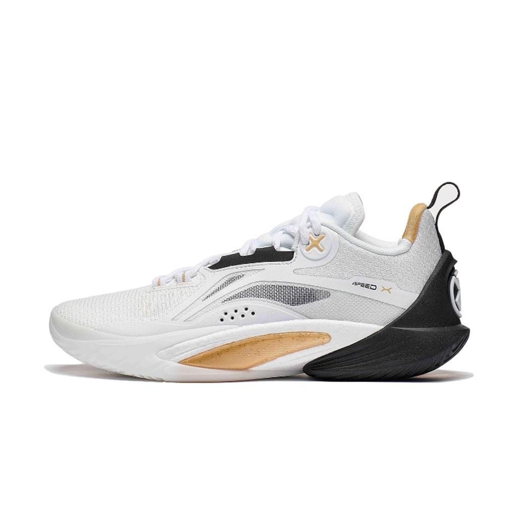 Li Ning Speed 10 Низкие Полноразмерная Карбоновая Пластина Баскетбольные Кроссовки Мужские Белый Красный Черный ABAT085-5(Команда726-)