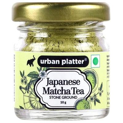 Urban Platter Японский зеленый чай матча, 10 г [Кулинарный сорт | Суперпродукт | Мелкий помол | Высокое содержание антиоксидантов]