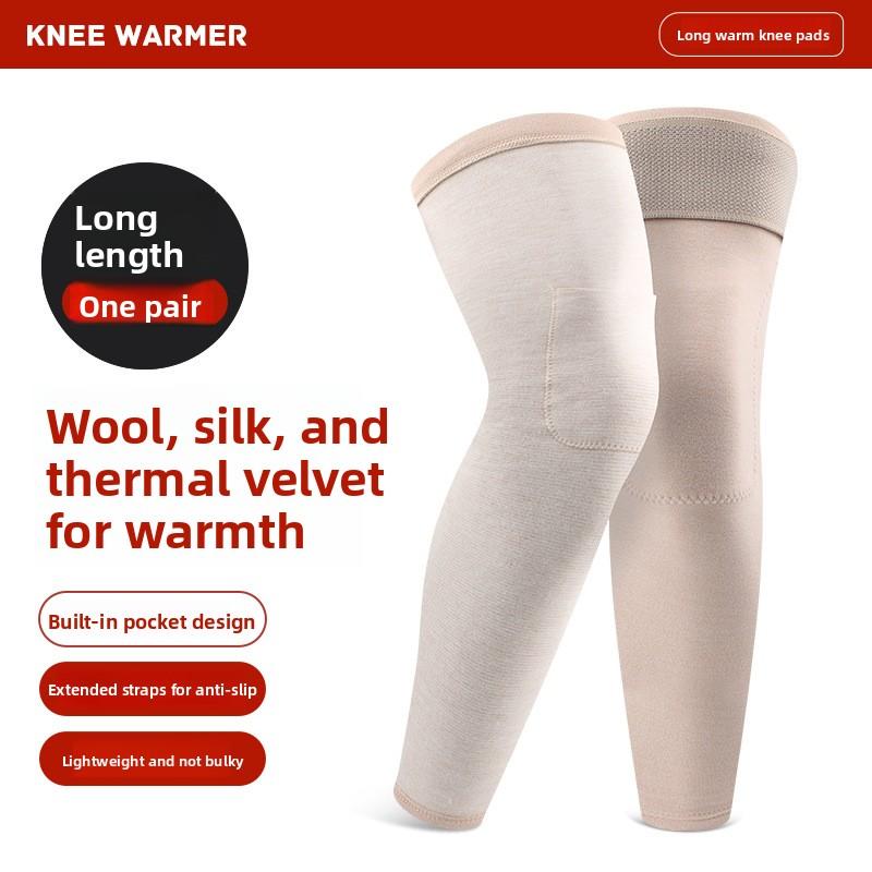 Wool  Knee Pads with Heat Generation, Warmth Retention, and Skin Care in One Step, Full of Elasticity and Fitting the Knees