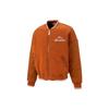 Puma MMQ Series Letter Print Embroidered Baseball Jacket Men Outerwear Coffee 539587-74