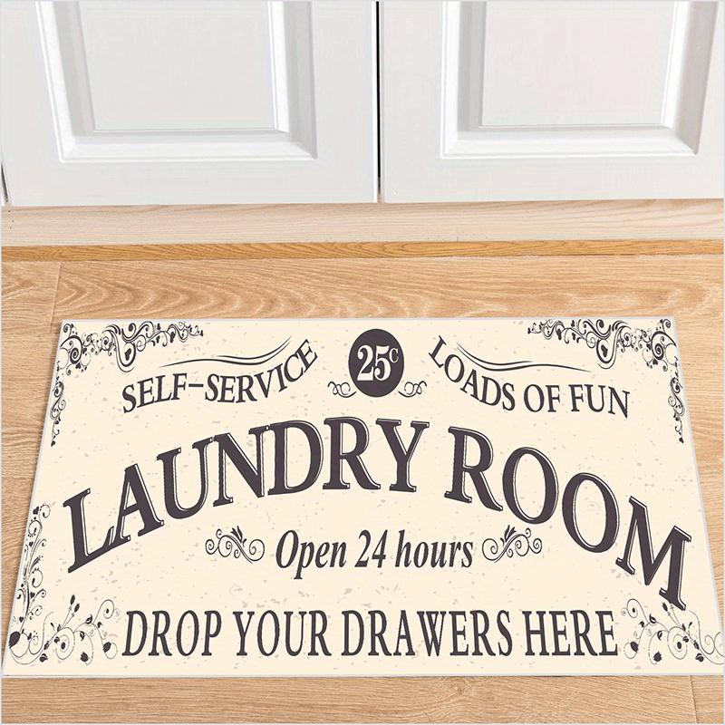 1 шт. Нескользящий, водонепроницаемый, маслостойкий и грязеотталкивающий напольный коврик для стирки — машинная стирка и водопоглощение