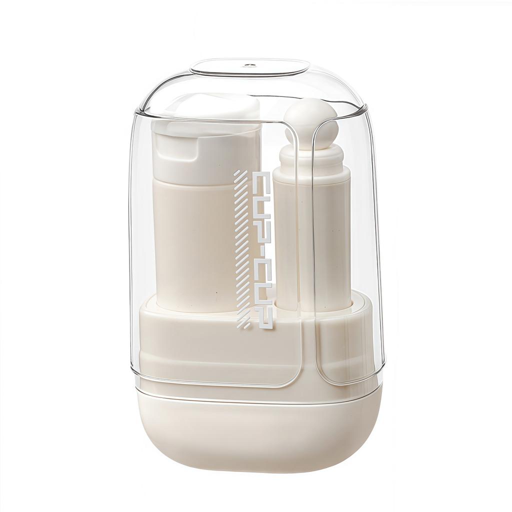 Портативный карманный набор зубных щеток 3-в-1, дорожный набор зубных щеток с футляром, эргономичный складной подстаканник, туалетные принадлежности для деловой поездки