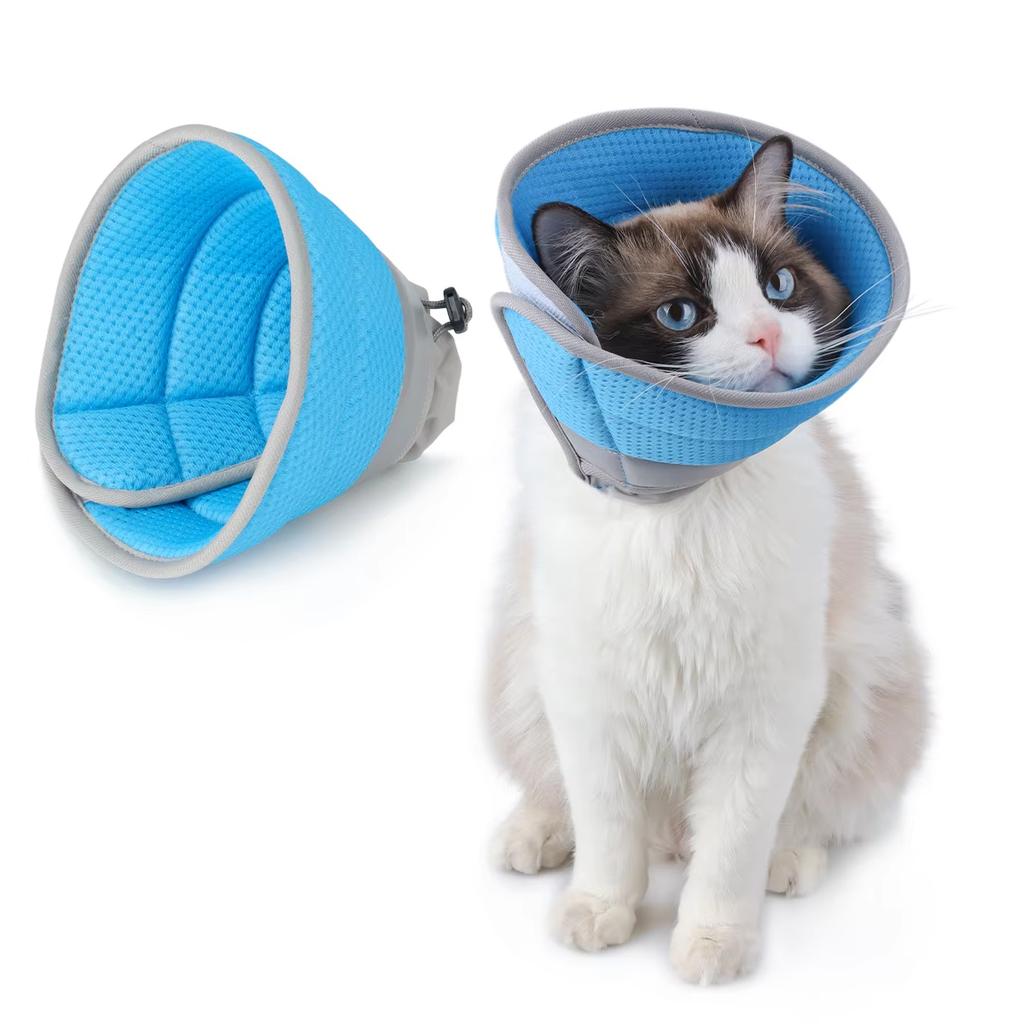 1PC Cartoon Pet Tapered Collar with Adjustable Anti Bite, Anti Licking, Anti Scratch, Pet Grooming Head