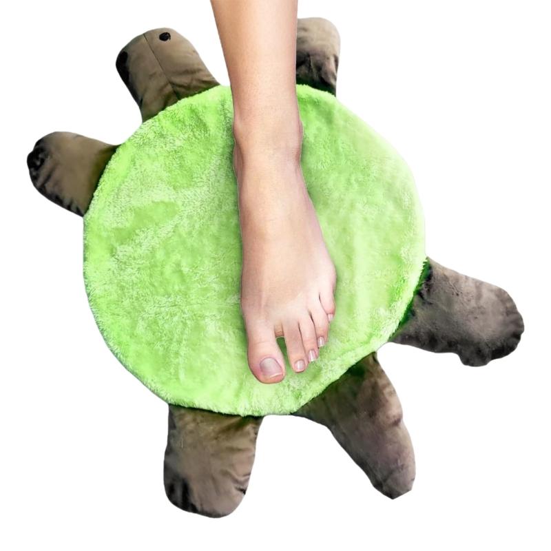 Turtles Floor Foot Mop Double Side Cleaning Pad For Easy Floor Maintenance Dust Hair Pickup Washable for Various Floor
