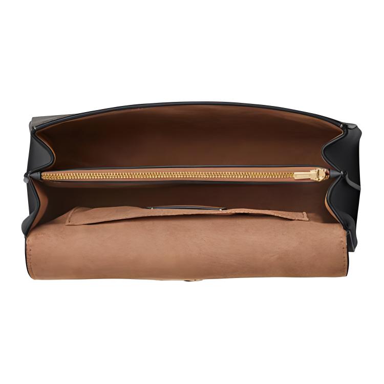 New COACH Eliza Artificial Leather Handbag Crossbody Bag Large Size Women's Black CW012-IMXAQ