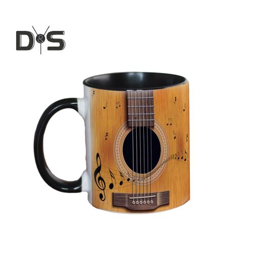 Музыкальная кофейная кружка, керамическая новинка, чашка для музыкальных нот, большая емкость 350 мл, дизайн в виде гитары, фортепиано, скрипки, кружка для горячего питья, музыкальный подарок для любителей музыки, дом