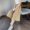 Summer Ice Silk Culottes Thin Loose Slimming High Waist Drape Casual