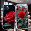 FM8 Beautiful Roses Flower Soft Shell Transparent Phone Case for Motorola Moto G7 G8 G9 G84 G85 G73 G24 G15 Z2 Play Power Plus
