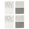 4pcs Clear Stamps Interesting Reusable Material Transparent Appearance Embossing Scr