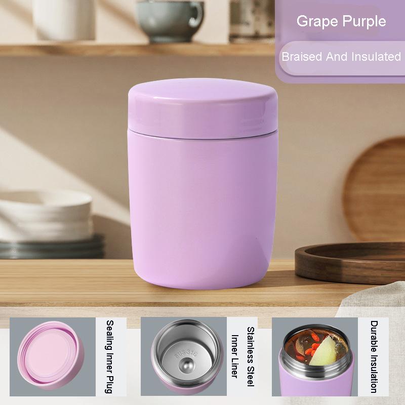 Портативный пищевой термос для детей Нержавеющая сталь 316 Ланч-бокс 4 цвета 260 мл Мини-контейнеры для супа Вакуумные фляги Термокружка