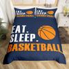 Basketball Duvet Cover Set Sports Theme Bedding Set For Boys Teens Men With Motivated No Failure Pattern Soft Comforter Cover