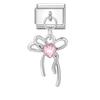 Crystal Moon Butterfly Rose Star Bow Cats Pendant Italian Charm Link Fit 9mm Stainless Steel Bracelet Women Jewelry DIY Making