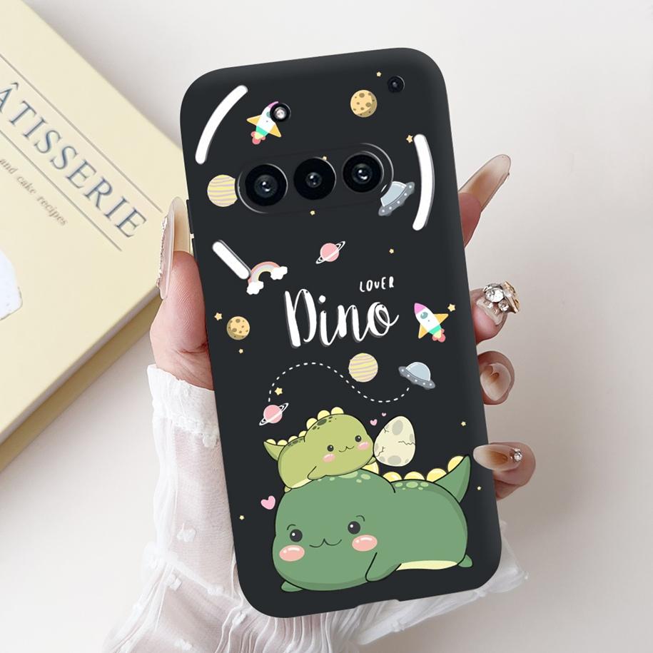 Чехол для Nothing Phone 3A A059 Милый Мультяшный Панда Астронавт Мягкий Силикон Матовый Черный Чехол Для Nothing Phone3a Pro A059P Fundas