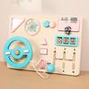Игрушка Руль для Вождения Машины Развивающий Инструмент Дерево Портативный Моторика Подарки на День Рождения Бизиборд