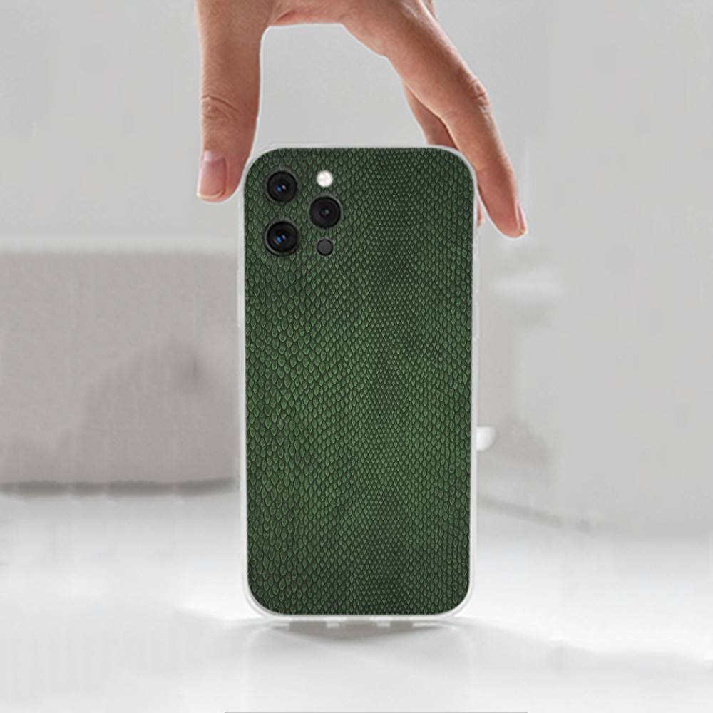 Чехол с узором под змеиную кожу Для iPhone 15,11,12,13,16,14,17,Pro,Max,Plus,SE,Mini,X,XS,XR, Прозрачный Мягкий Силикон