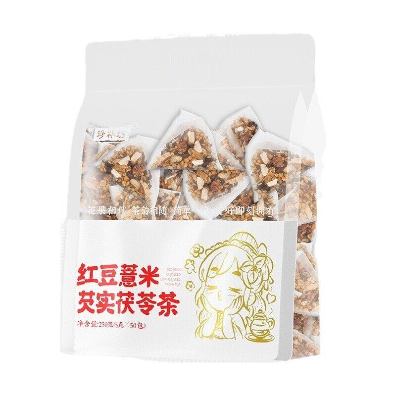 Красная фасоль, семена коикса, плоды горгоны, чай из пории кокосовой, чай из красной фасоли для осушения