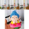 Soft Lotus Little Buddha Plush Figure With Keyring For Bag And Car Decoration