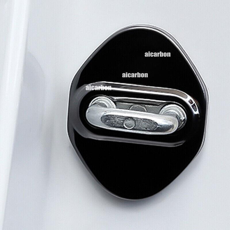 4x Black Titanium Door Buckle Protection Cover Trim For Toyota Corolla 2020-2024