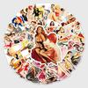 50 Retro Pin-Up Graffiti Sexy Beauty Stickers, Waterproof for Skateboards and Suitcases