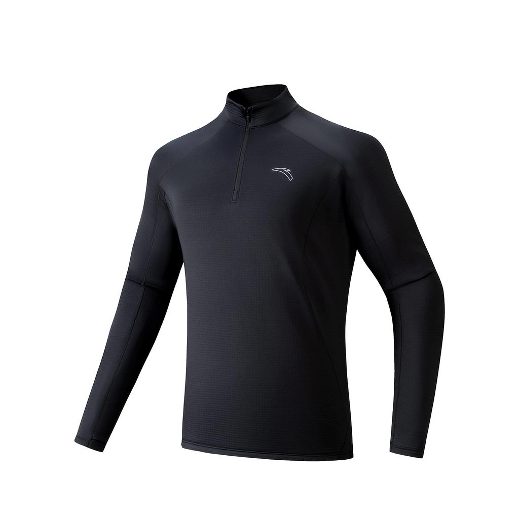 Anta Running Series 2025 Winter Long Sleeve Knitted T-Shirt Men Tops 952545402-3