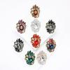 Fashion Creative Alloy Rhinestone Medium Glass Brooch Luxury Versatile Men'S And Women'S Clothing Corsage Accessories Pin