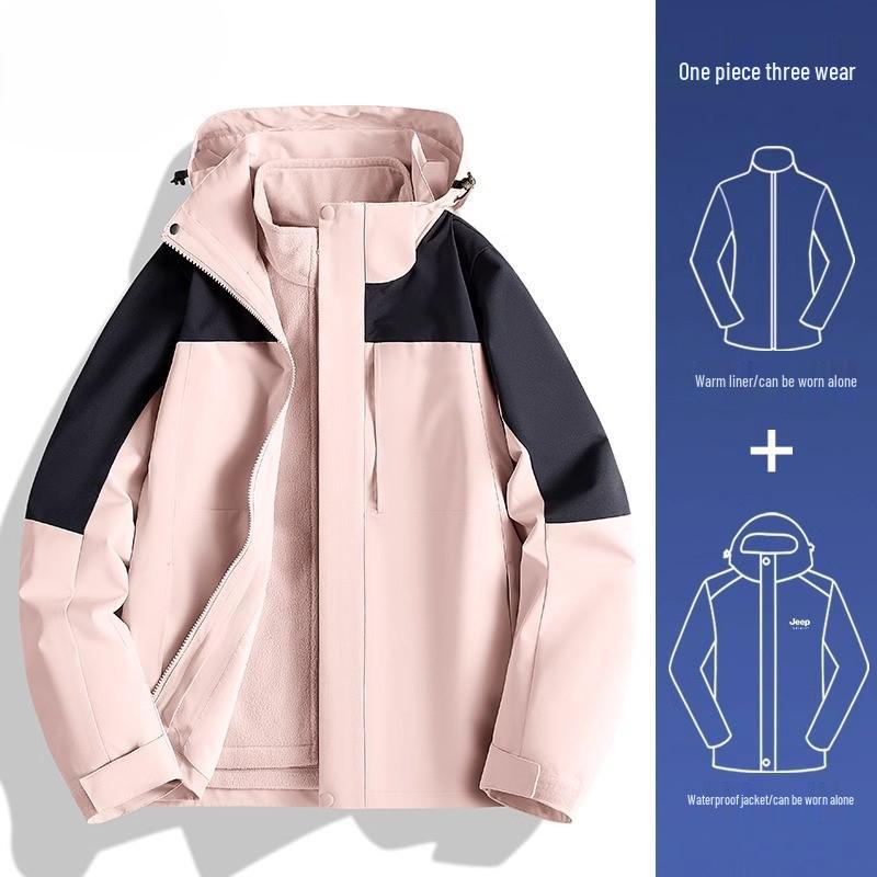 Camel Outdoor Женская водонепроницаемая пуховая парка 3-в-1 для зимнего туризма и альпинизма