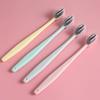 Charcoal Toothbrush for Adults Soft Bristle Toothbrush Set Small Head Manual Soft Bristles Toothbrush with Cover Travel Package